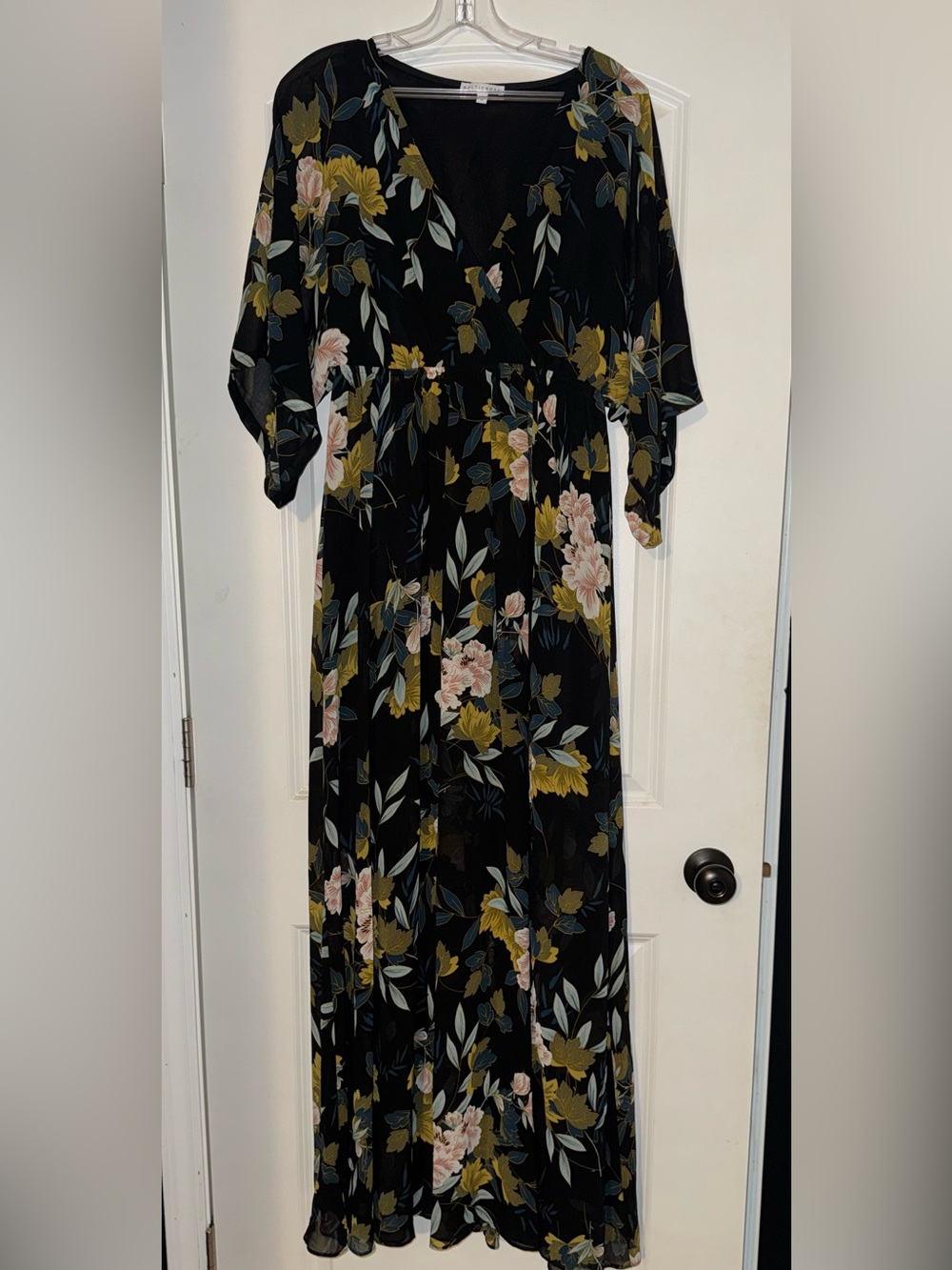 Baltic Born Kia Kimono Maxi Dress in Midnight Floral